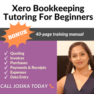 Xero Bookkeeping Tutoring For Beginners - Josika (Xero training in Blacktown, Parramatta, Mt Druitt, Penrith)