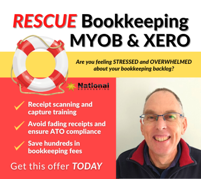 MYOB & Xero Training and Tutoring for Rescue Bookkeeping Work